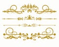 Retro vintage design elements. Symbols, crowns, calligraphy, dividers for your design